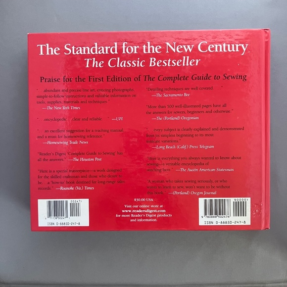 Complete Guide to Sewing from Reader's Digest (1995), hardcover, not used - Picture 2 of 5